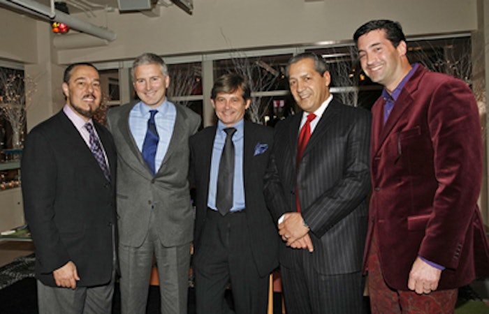From left, Marc Rosen; Jerry Vittoria, Firmenich; Philip Shearer, The Estée Lauder Companies; Roger Caracappa, The Estée Lauder Companies; and Theo Spilka, Firmenich.