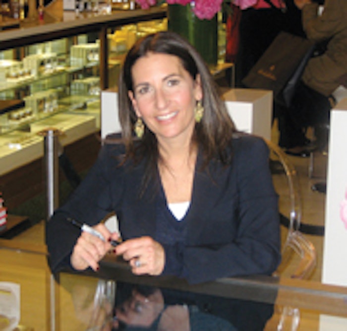 Bobbi Brown autographed copies of her new book, Bobbi Brown Living Beauty, at a reception at Saks Fifth Avenue.