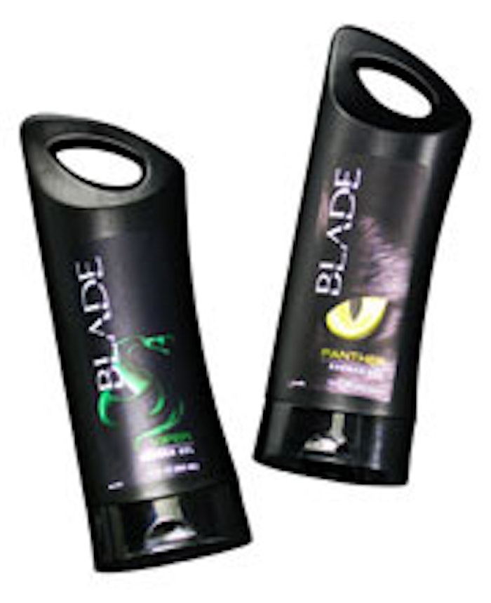 TricorBraun won a 2008 American Graphic Design Award for its Blade brand men’s body wash container.