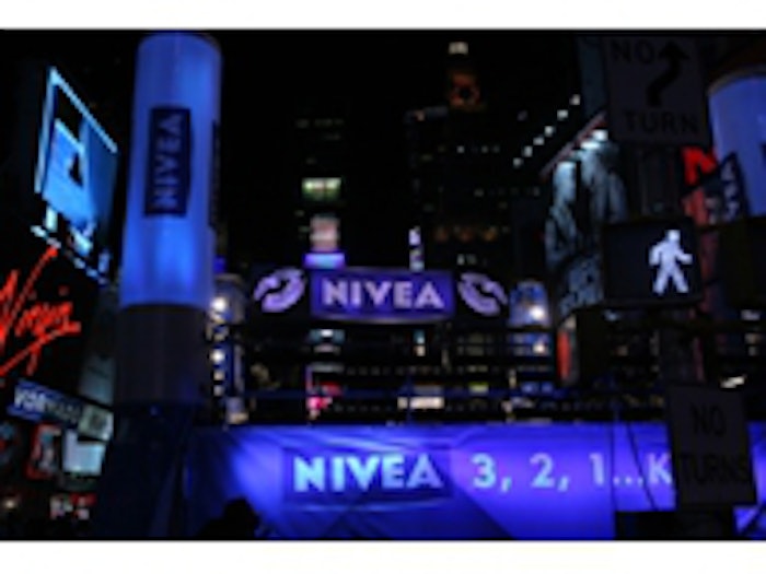 The Nivea Countdown Stage at New York City's 2009 New Year's Eve celebration.
