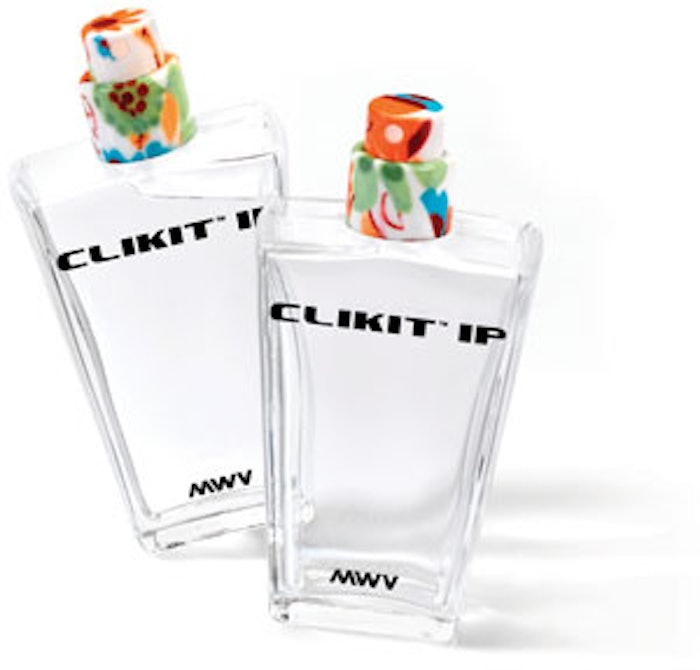 MWV's Clikit IP is a resin-injected version of the company’s Melodie Clikit pump designed to elevate product presentation and differentiation.