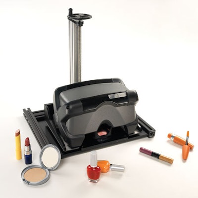 X-Rite’s VS450 optical instrument provides a way to inexpensively and accurately measure the color of nondrying, oil-based products such as foundations and lip glosses.