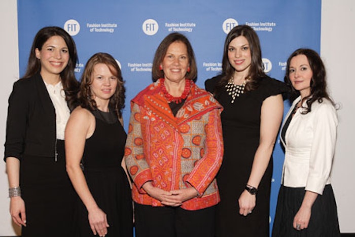 Future of Fragrance: (from left) Shiri Safati (Repechage), Monika Ziobro (Coty Prestige), Rochelle Bloom (The Fragrance Foundation), Jessica Wolfe (Symrise Inc.), Lisa Negrelli (International Flavors and Fragrances).