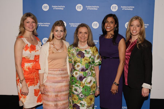 Future of Leadership: (from left) Caroline Ornst (Firmenich, Inc.), Lea Koussoulis (L’Oreal USA), Carlotta Jacobson (CEW), Marixsa Rodriguez (Victoria’s Secret Beauty), Carly Guerra (Estée Lauder Companies).