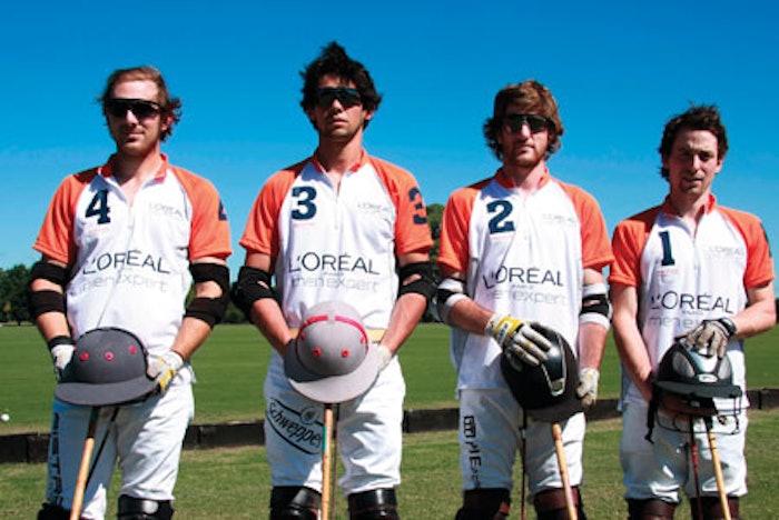 One of the polo teams that participated in the polo event sponsored by L’Oréal’s Men Expert brand.