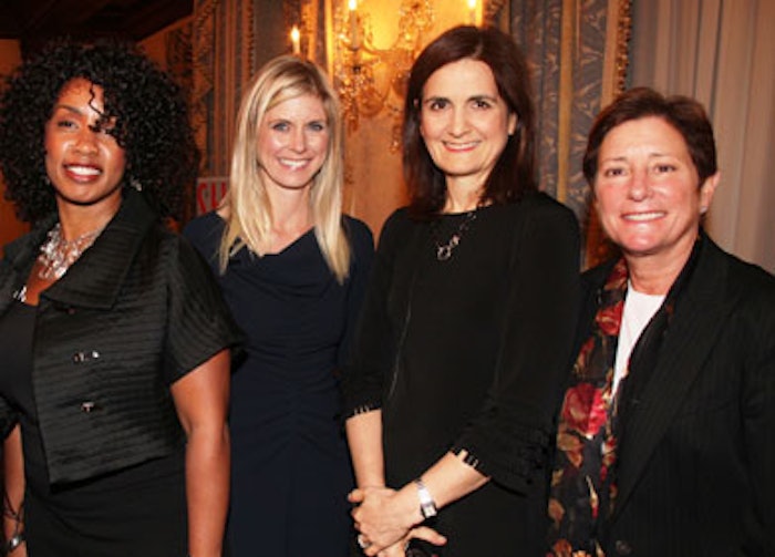 From left to right, Karen Grant, vice president and global beauty industry analyst, The NPD Group; Marla Malcolm Beck, founder and CEO, Bluemercury, Inc.; Sharon Rothstein, senior vice president, marketing, Sephora USA; and Nancy Schmidt, vice president, divisional merchandise manager cosmetics – trend & prestige, Macy’s; discussed beauty’s top categories in today’s marketplace at CEW’s October Women in Beauty series event.