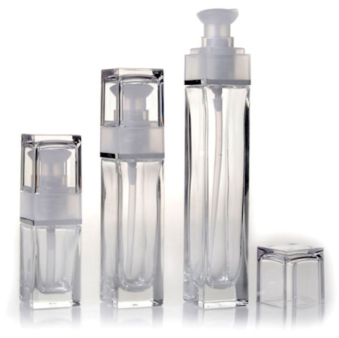 New High Glass's new Klee bottle with a dedicated pump and overcap.
