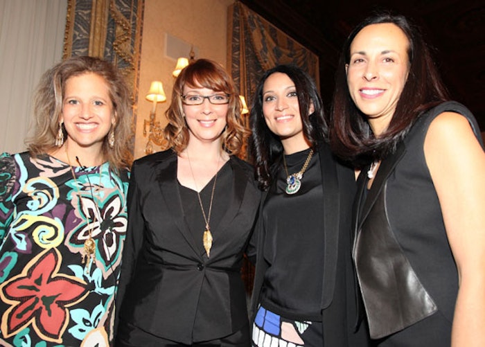 Left to right, Marisa F. Thalberg, The Estée Lauder Companies; Rachael Ostrom, Aveda; Alexis Rodriguez, Bobbi Brown; and Jill Scalamandre, CEW, Chairwoman and CMO, Chrysalis.