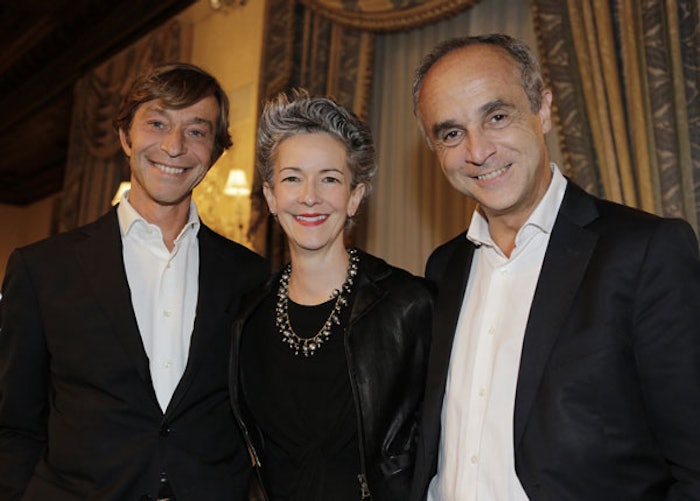 Left to right, Renato Semerari, president, Coty Beauty; Catherine Walsh, senior vice president of American Fragrances, Coty Prestige; and Michele Scannavini, CEO, Coty, at CEW's September 2012 Newsmaker Forum.