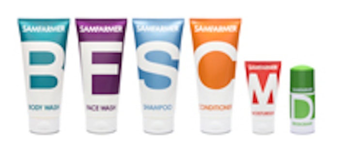 New on the Shelf: A new hair care product range from Sam Farmer featuring tubes, bottles and caps from M&H Plastics