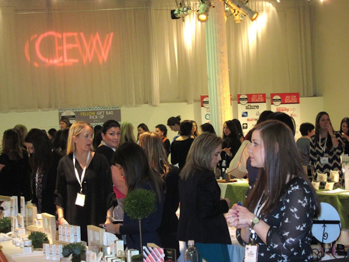Main floor of the 2013 CEW Beauty Product Demo.