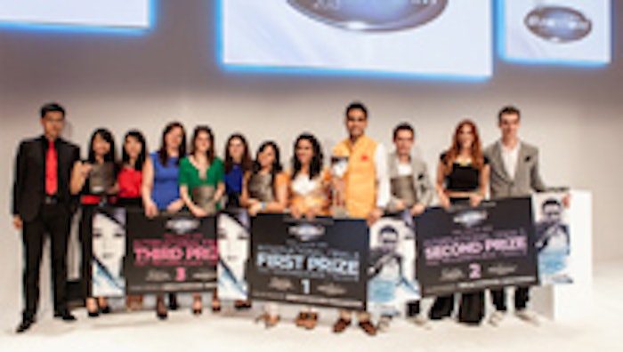 First, second and third place winners at the 2013 L'Oréal Brandstorm International Finals competition