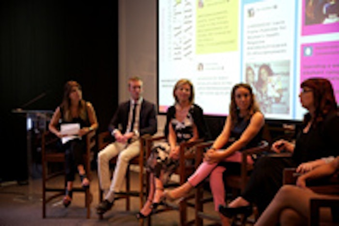 The social beauty award panel at the 2013 Women's Health Beauty Awards breakfast event discuss social media strategy.
