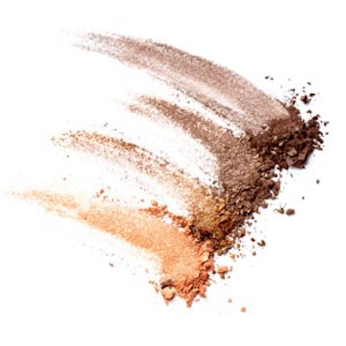 SunSHINE Super Glitter in copper and bronze shades; courtesy of Sun Chemical.