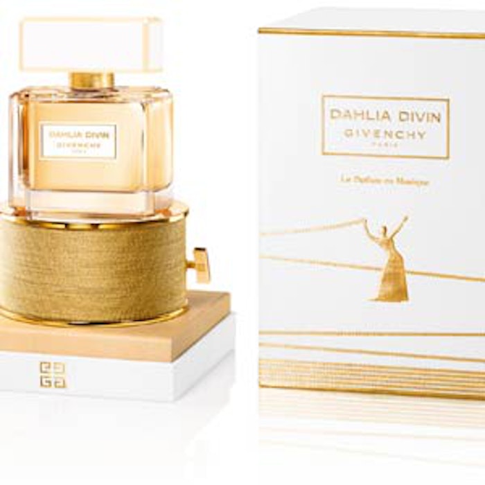 Parfums Givenchy's Dahlia Divin “Le Parfum en Musique” gift set, created by Cosfibel Premium.