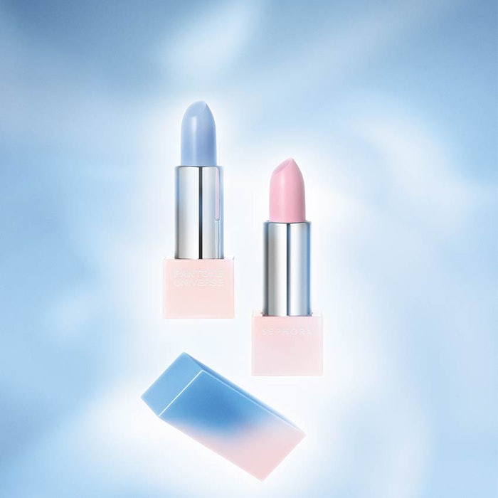 Sephora has released its Pantone Color of the Year 2016 Collection, featuring the colors in several formats, including Color of the Year Layer Lipstick (pictured; $18.00), Color of the Year Matte Lipstick ($18.00), Color of the Year Modern Watercolors Lip Gloss Set ($28.00) and Color of the Year Modern Watercolors Eye Palette ($39.00).