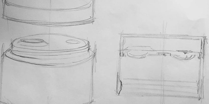 Packaging sketch courtesy of Cosmetics Packaging YONWOO.