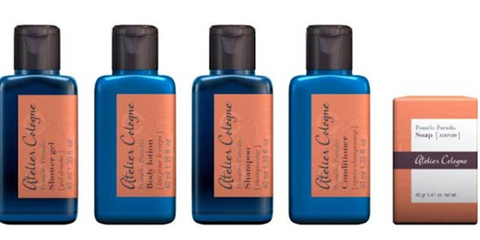 Atelier Cologne and Groupe GM have collaborated on a range of products for hospitality around the globe.