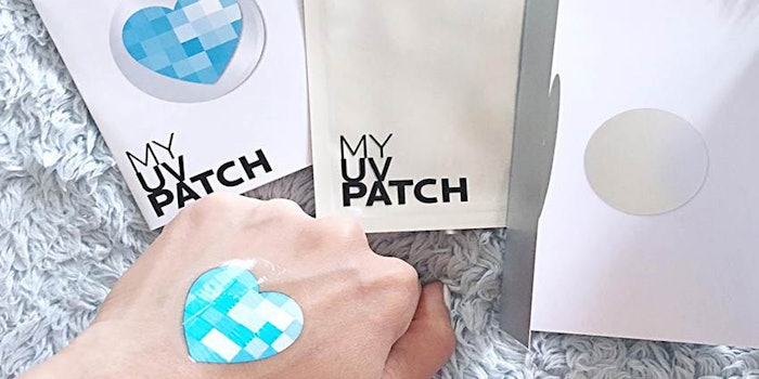 My UV Patch pairs a wearable sensor with a mobile app to track and report on consumers' sun exposure levels.