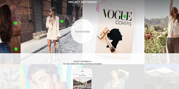 Project September allows users to click on beauty spreads and purchase products in-app.