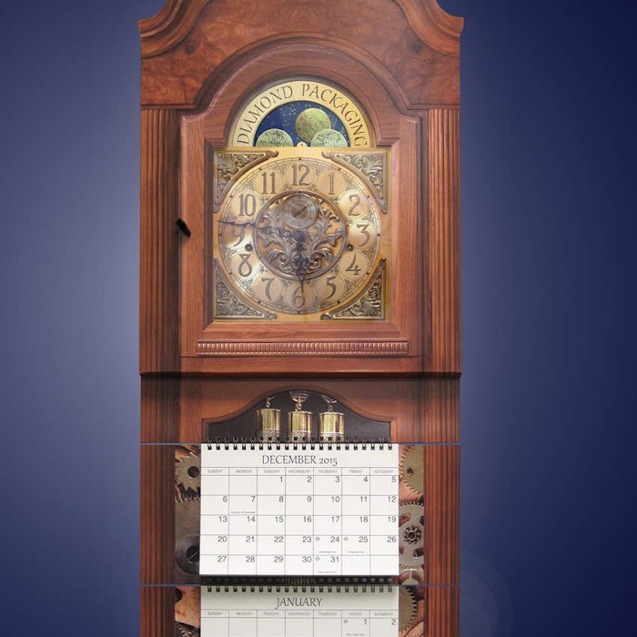 Pictured here is Diamond's award-winning clock.