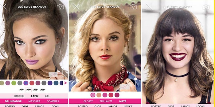 Cyzone allows the apps' users to virtually try on makeup.