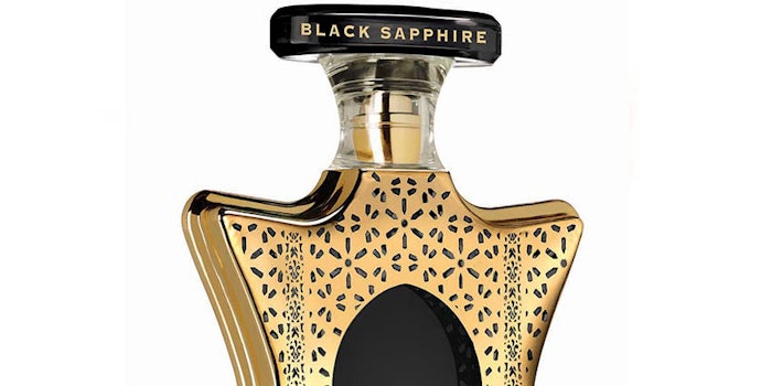 Dubai Black Sapphire has notes of neroli, saffron, beeswax, Turkish rose, gurjun, cedarwood, pepper, oud, benzoin, sandalwood, tolu balm and vetiver.