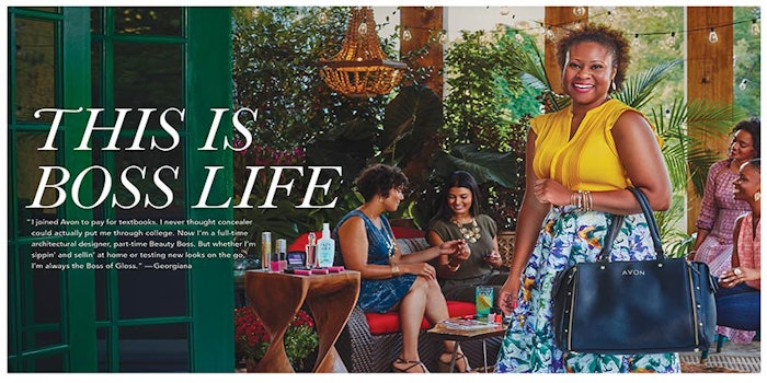 New Avon's representative campaign focuses on various models of entrepreneurship.
