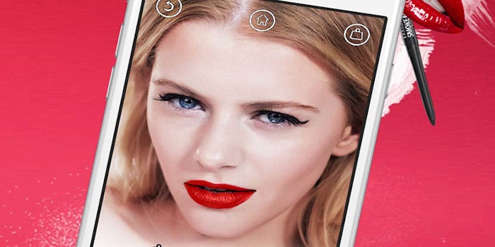 Rimmel's new app allows for virtual makeup try-outs.