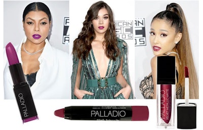 With the winter months fast-approaching a deep, bold lip color comes as no surprise. However, instead of opting for a classic red or dark maroon, celebrities such as Taraji P. Henson, Hailee Steinfeld and Ariana Grande sported youthful feeling berry and purple shades that have been gaining popularity for a while now.