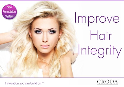 A lady with Croda products