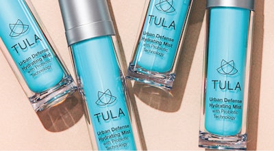 Tula combines antioxidant and probiotic ingredients in its Urban Defence Hydrating Mist.