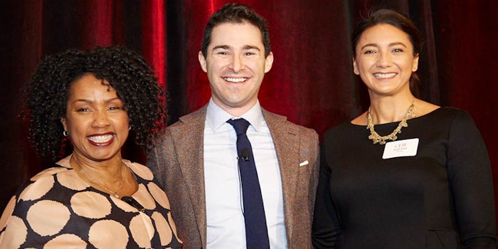 From left: Karen Grant (NPD), Jordan Rost (Nielsen) and Sarah Jindal (Mintel) at CEW's forecast event (credit: JF Productions).