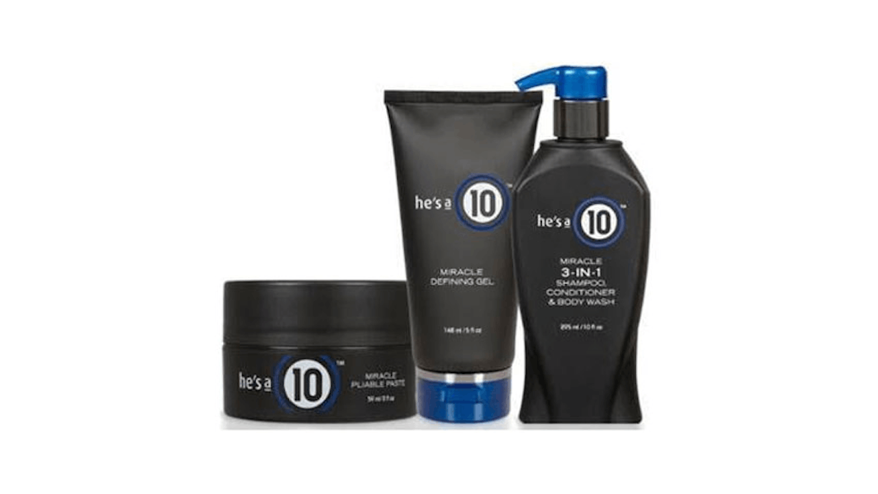 He's a 10 Men's Miracle 3-in-1 Shampoo, Conditioner & Body Wash