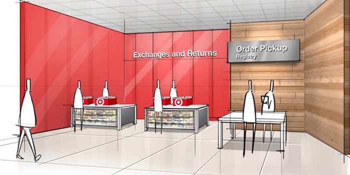 Target is trying to expand its order online/pickup in-store concept by adding dedicated order pickup sites in its forthcoming store revamps.