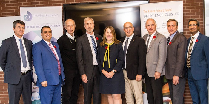 The ribbon-cutting celebration, held at the Regis and Joan Duffy Research Center at the University of PEI, included senior reps from Croda, UPEI, PEI’s bioscience business and research community, and other key partners.