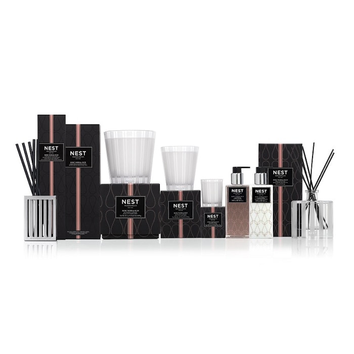 Available late January 2019, the Velvet Pear home fragrance collection will include a votive candle, a classic candle, three-wick candle, reed diffuser, liquidless diffuser, liquid soap and hand lotion.