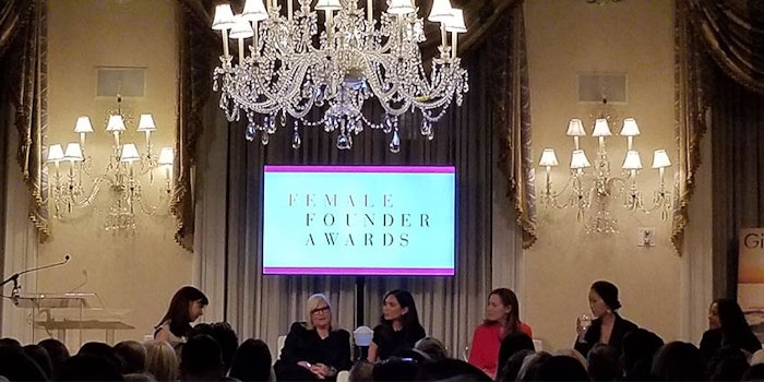 From left: Jill Scalamandre (CEW/Shiseido), Amy Errett (Madison Reed), Marianna Hewitt (Summer Fridays), Gregg Renfrew (Beautycounter), Vicky Tsai (Tatcha) and Nancy Twine (Briogeo Hair Care).