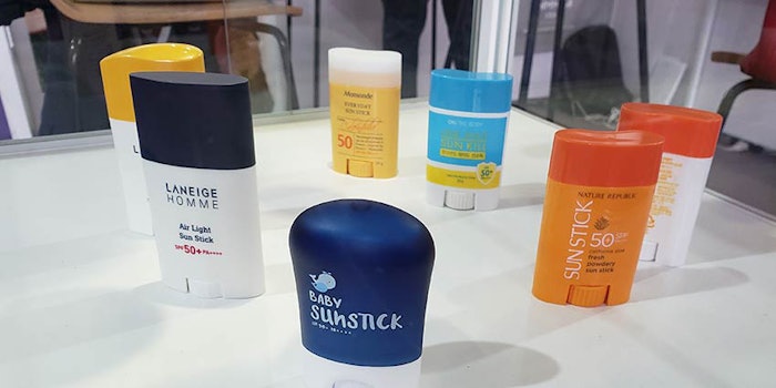 Samhwa's sticks are designed for sun care and other product types.