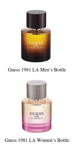 A series of perfume bottles