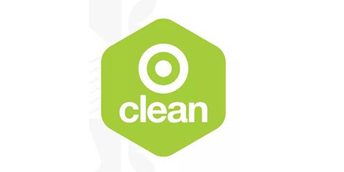 Target Clean spans in-store and online, comprising personal and beauty, including brands such as Aveeno and Schmidt's Naturals.