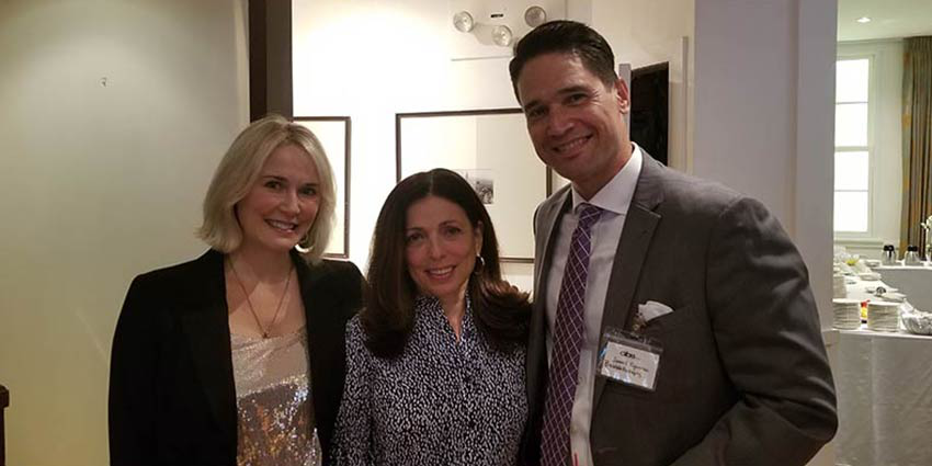 Jillian Wright of IBE (at left) spoke about the changing indie beauty landscape during the CIBS luncheon.