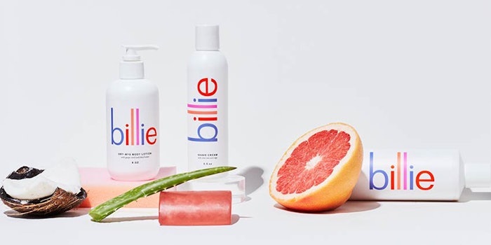 Billie offers a body-positive take on the body care/grooming sector.