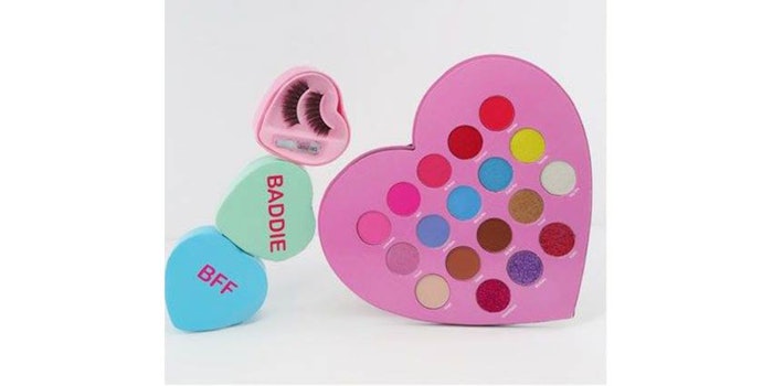 Sugary Cosmetics has launched its new Sweetheart Collection, inspired by the popular Valentine's Day conversation heart candies.