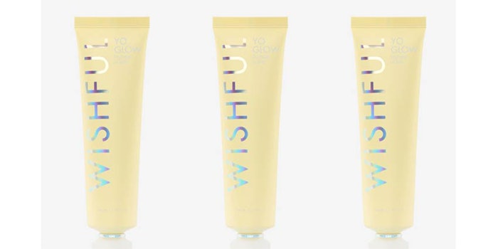 Huda Beauty has launched its first skin care brand, Wishful, starting with the Yo Glo Enzyme Scrub, which retails for $39.
