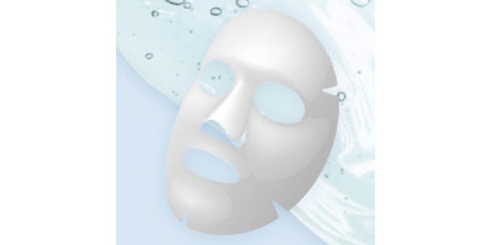 The Taiki Hydra-Burst Gel Sheet Mask boasts a group of ingredients with moisturizing and brightening properties.