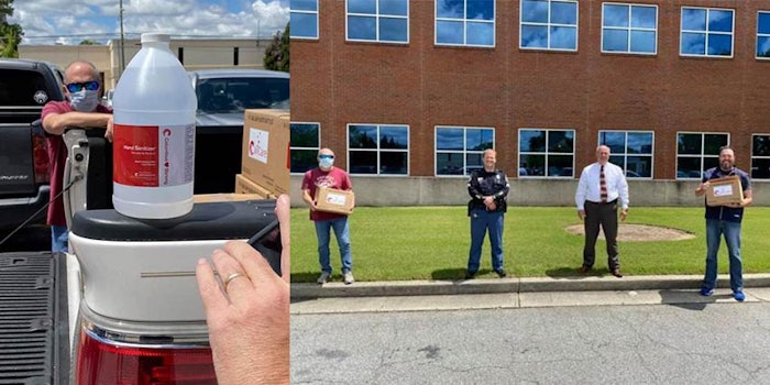 Partnering to support the frontline workers fighting COVID-19, Revlon leveraged existing packaging and Symrise re-engineered its manufacturing lines to produce hand sanitizer.