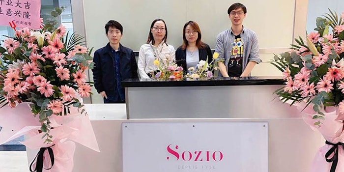 Sozio has moved its operations in China.