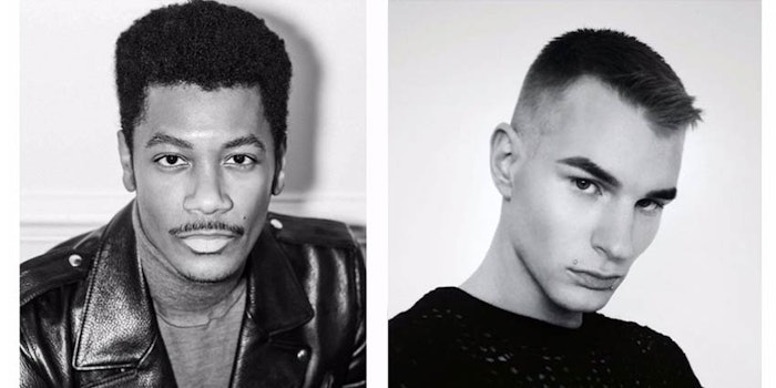Harold James (left) will serve as an artistry ambassador for Marc Jacobs Beauty in France, and Christian Schild will serve in the same role in Germany.