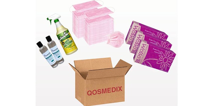 The kits, which include gloves, masks, disinfectant and hand sanitizer, are designed to keep staff and clients safe as businesses reopen and employees return to work.